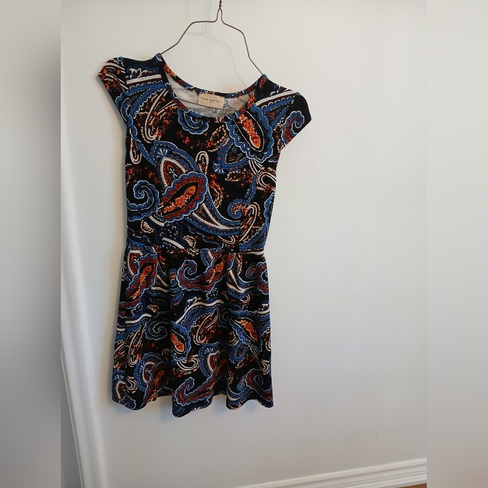 Enough About Me Paisley Cap Sleeve Mini Dress